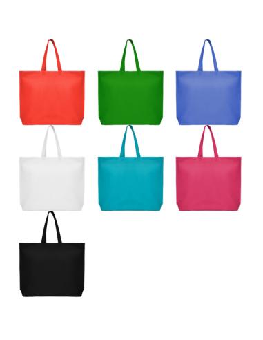 Bolsa de non-woven Icod 80g/m2 asas largas con fuelle en la base colores PERSONALIZABLE