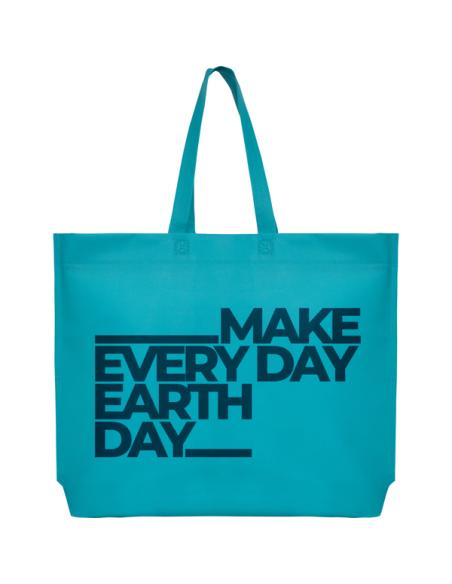 Bolsa de non-woven Icod 80g/m2 asas largas con fuelle en la base colores PERSONALIZABLE