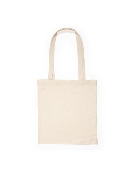 Bolsa de tela Los Silos algodón 105g/m2 beige asas largas PERSONALIZABLE