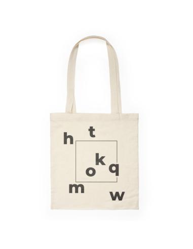 Bolsa de tela Los Silos algodón 105g/m2 beige asas largas PERSONALIZABLE