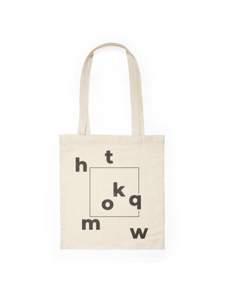 Bolsa de tela Los Silos algodón 105g/m2 beige asas largas PERSONALIZABLE
