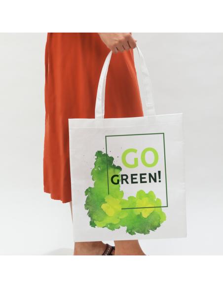 Bolsa de non-woven 80g/m2 Vilaflor especial sublimación asas largas PERSONALIZABLE