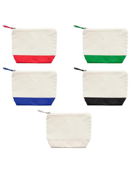 Neceser Oliva de algodón de 280g/m2 bicolor PERSONALIZABLE