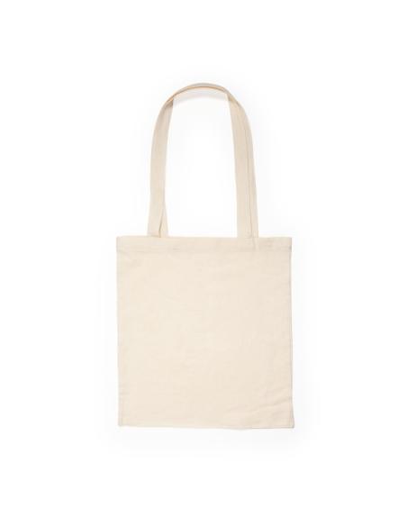 Bolsa de tela Granadilla algodón 180g/m2 beige asas largas PERSONALIZABLE