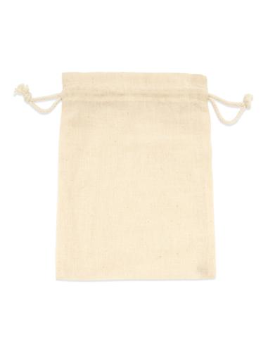 Bolsa de tela Fuerteventura algodón pequeña estilo saco con cordón 105g/m2 natur PERSONALIZABLE