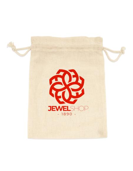 Bolsa de tela Fuerteventura algodón pequeña estilo saco con cordón 105g/m2 natur PERSONALIZABLE