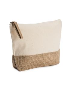 Neceser de algodón 180g/m2 Tegueste con base de yute PERSONALIZABLE