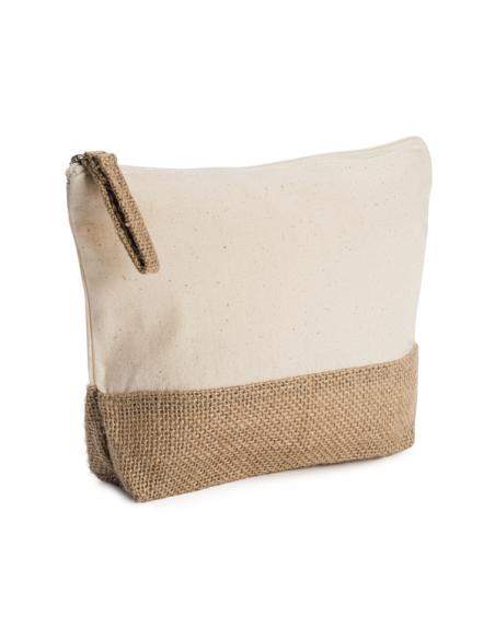 Neceser de algodón 180g/m2 Tegueste con base de yute PERSONALIZABLE
