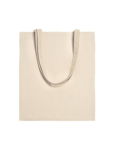 Bolsa de tela La Palma algodón 140g/m2 beige asas largas PERSONALIZABLE