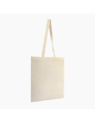 Bolsa de tela La Palma algodón 140g/m2 beige asas largas PERSONALIZABLE