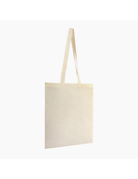 Bolsa de tela La Palma algodón 140g/m2 beige asas largas PERSONALIZABLE