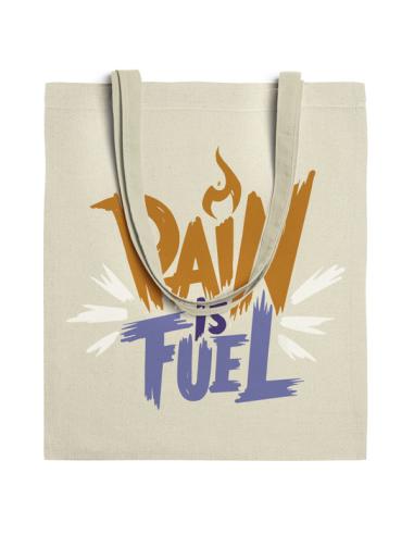 Bolsa de tela La Palma algodón 140g/m2 beige asas largas PERSONALIZABLE