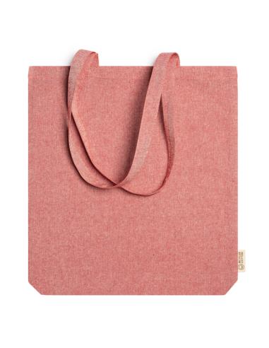 Bolsa de tela Telde algodón reciclado 140g/m2 con fuelle colores asas largas PERSONALIZABLE
