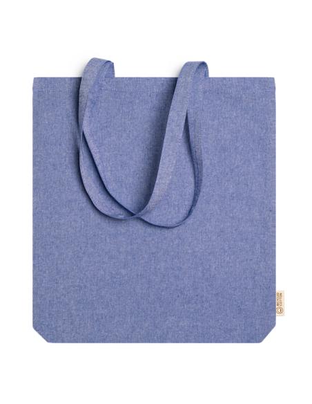 Bolsa de tela Telde algodón reciclado 140g/m2 con fuelle colores asas largas PERSONALIZABLE