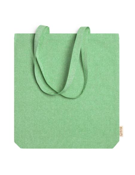 Bolsa de tela Telde algodón reciclado 140g/m2 con fuelle colores asas largas PERSONALIZABLE