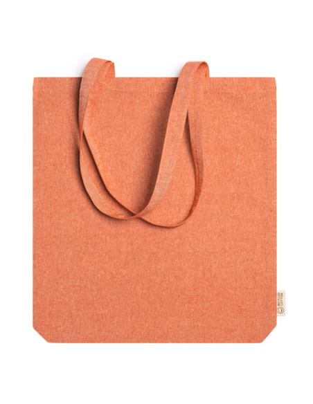 Bolsa de tela Telde algodón reciclado 140g/m2 con fuelle colores asas largas PERSONALIZABLE