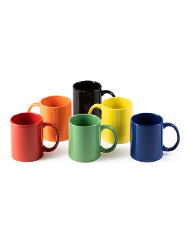 Taza cerámica Sauzal clásica colores 370ml PERSONALIZABLE