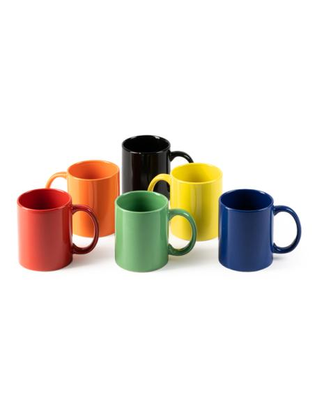 Taza cerámica Sauzal clásica colores 370ml PERSONALIZABLE