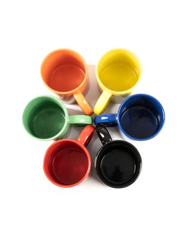 Taza cerámica Sauzal clásica colores 370ml PERSONALIZABLE