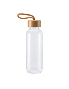 Botella de cristal Arona con tapa de bambú sin BPA 450ml PERSONALIZABLE