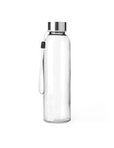 Botella de cristal Vallehermoso con tapa de acero inoxidable sin BPA colores 500ml PERSONALIZABLE