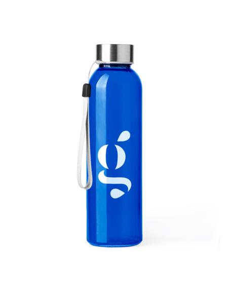 Botella de cristal Vallehermoso con tapa de acero inoxidable sin BPA colores 500ml PERSONALIZABLE