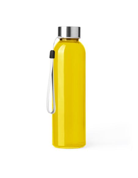 Botella de cristal Vallehermoso con tapa de acero inoxidable sin BPA colores 500ml PERSONALIZABLE
