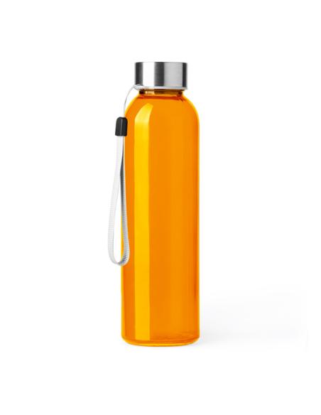Botella de cristal Vallehermoso con tapa de acero inoxidable sin BPA colores 500ml PERSONALIZABLE
