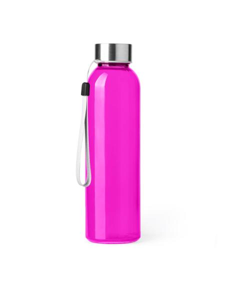 Botella de cristal Vallehermoso con tapa de acero inoxidable sin BPA colores 500ml PERSONALIZABLE