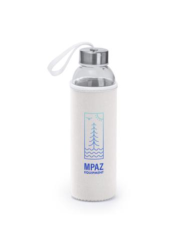 Botella de cristal Tirajana con funda de neopreno sin BPA 500ml PERSONALIZABLE