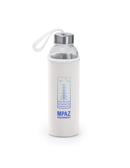 Botella de cristal Tirajana con funda de neopreno sin BPA 500ml PERSONALIZABLE