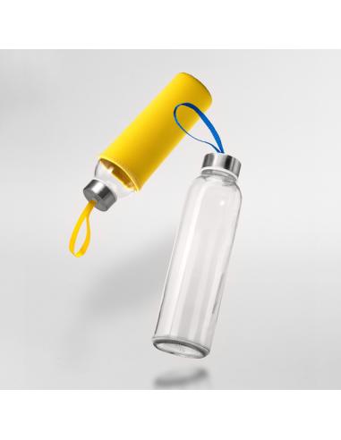 Botella de cristal Tirajana con funda de neopreno sin BPA 500ml PERSONALIZABLE