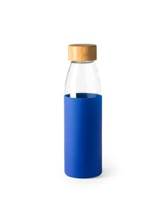 Botella de cristal Guaza con tapa de bambú y funda de silicona sin BPA 500ml PERSONALIZABLE 2