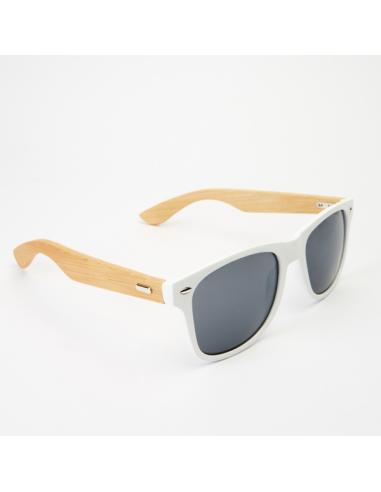 Gafas de sol con patillas de bambú Mazo montura brillante PERSONALIZABLE