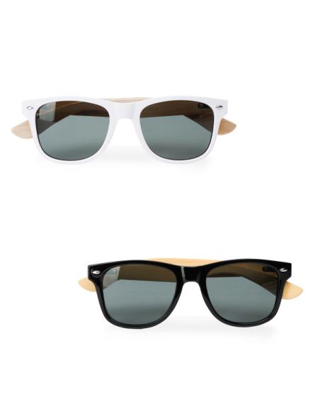 Gafas de sol con patillas de bambú Mazo montura brillante PERSONALIZABLE