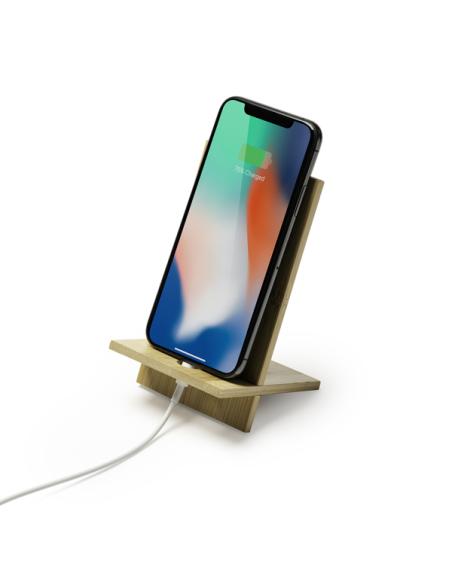 Soporte para teléfono móvil de bambú Haría PERSONALIZABLE
