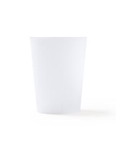 Vaso de PP reutilizable Candelaria con acabado translúcido 500ml PERSONALIZABLE
