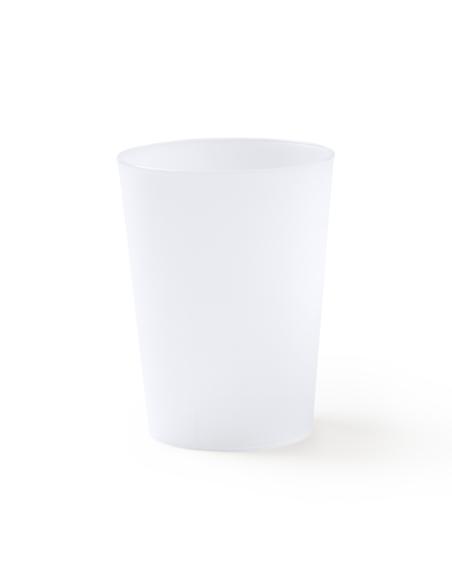 Vaso de PP reutilizable Candelaria con acabado translúcido 500ml PERSONALIZABLE