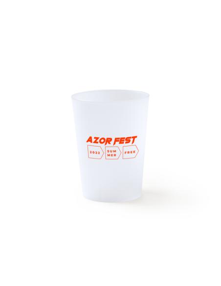 Vaso de PP reutilizable Candelaria con acabado translúcido 500ml PERSONALIZABLE