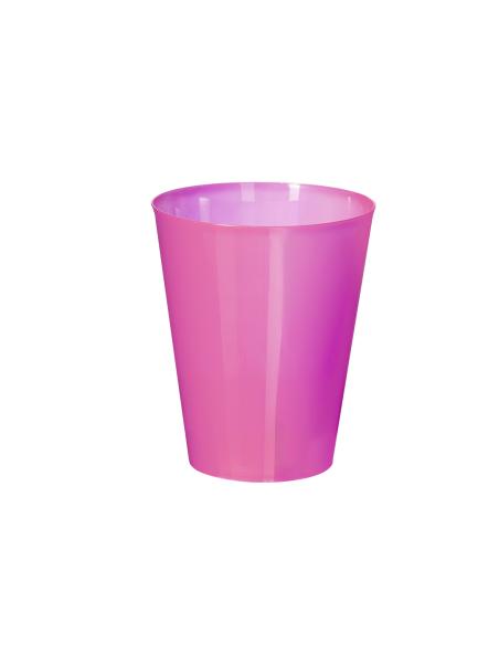 Vaso de PP reutilizable Burnie con acabado en colores translúcidos flexible 500ml PERSONALIZABLE