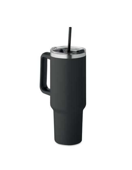 Vaso térmico de acero inoxidable reciclado Bristol doble capa especial coche 1200ml PERSONALIZABLE