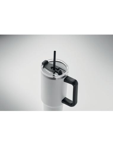 Vaso térmico de acero inoxidable reciclado Bristol doble capa especial coche 1200ml PERSONALIZABLE