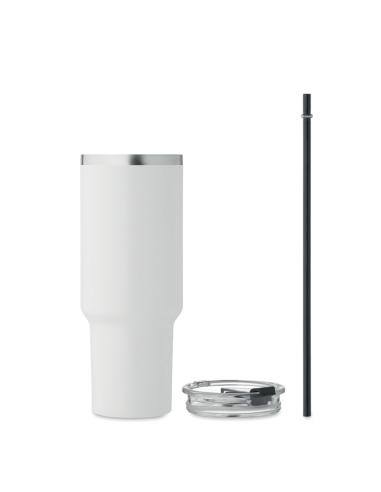 Vaso térmico de acero inoxidable reciclado Bristol doble capa especial coche 1200ml PERSONALIZABLE