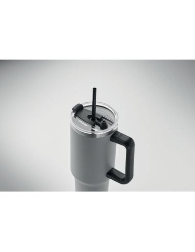 Vaso térmico de acero inoxidable reciclado Bristol doble capa especial coche 1200ml PERSONALIZABLE