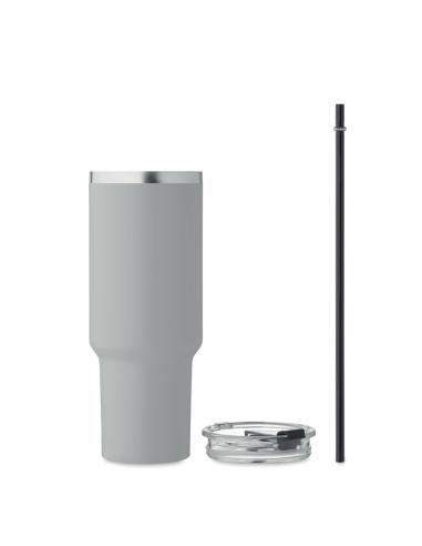 Vaso térmico de acero inoxidable reciclado Bristol doble capa especial coche 1200ml PERSONALIZABLE