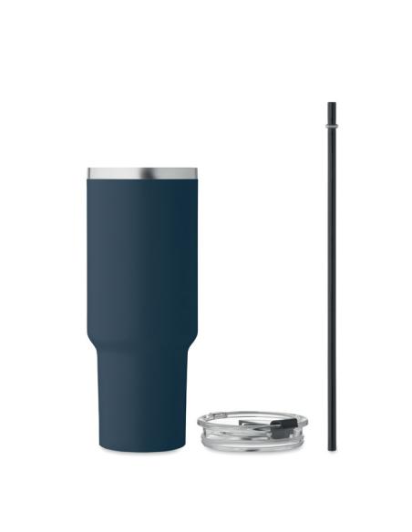 Vaso térmico de acero inoxidable reciclado Bristol doble capa especial coche 1200ml PERSONALIZABLE