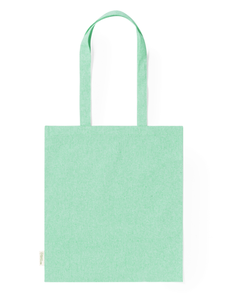 Bolsa de tela Zaragoza algodón reciclado 140g/m2 asas largas colores PERSONALIZABLE