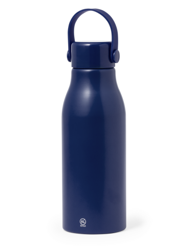 Botella agua de aluminio reciclado Ávila con asa transporte sin BPA 700ml PERSONALIZABLE