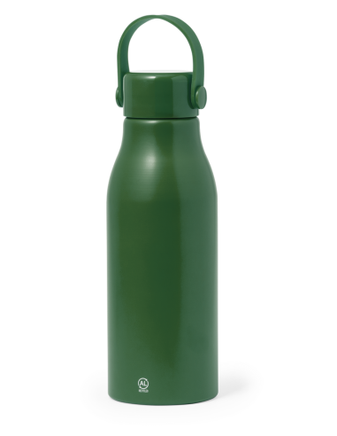 Botella agua de aluminio reciclado Ávila con asa transporte sin BPA 700ml PERSONALIZABLE