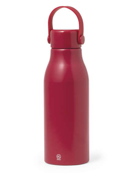 Botella agua de aluminio reciclado Ávila con asa transporte sin BPA 700ml PERSONALIZABLE